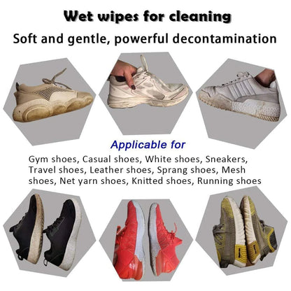 Sneaker & Shoe Cleaner Wipes(1 Packs of 80)